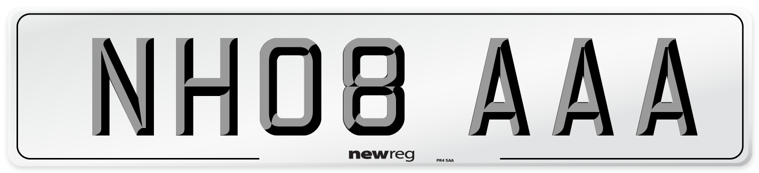 NH08 AAA Number Plate from New Reg